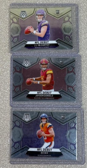 Daniels, Nix, McCarthy RCs 2024 Panini Mosaic - great lot