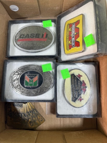 Belt Buckle lot of 5 w/ Case IH