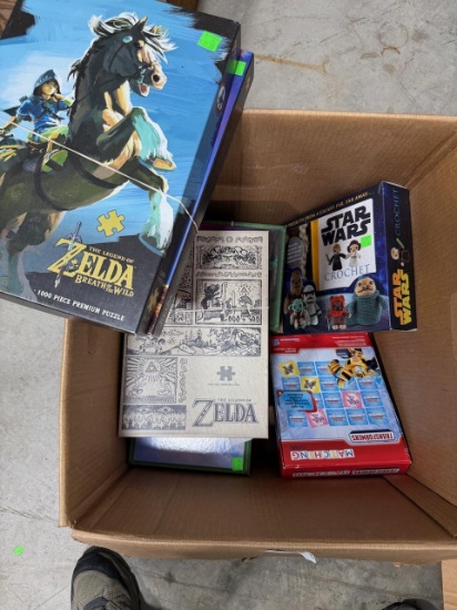 Zelda themed puzzles and Star Wars Crochet Set