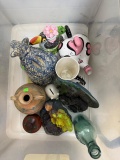 Pitchers, Cookie Jar many animal themed Misc glassware lot