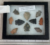 Arrowheads and Artifacts Birdpoints in frame 10 total from Seneca and Sandusky CO largest 1 1/4