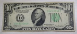1934A Series $10 Federal Reserve Note Light Green Seal