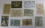 10 Pieces- Notgeld, Steyr, Ardagger, Gosau, 10/20/50 Heller, 1 Krone, 1920, Sells times the money