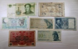 7- Asst. Vintage Foreign Banknotes, sells times the money