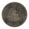 1855 Seated Liberty Quarter, Silver, w/ arrows