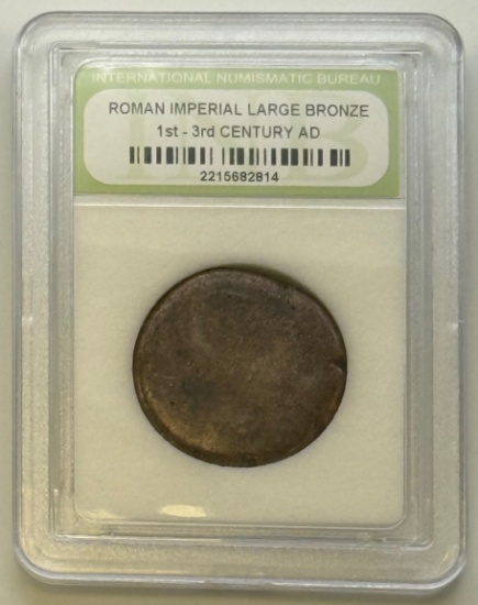 Roman Imperial Large Bronze Coin, 1st-3rd Century AD, INB Certified