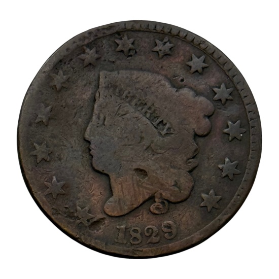 1829 Coronet Head Large Cent, United States