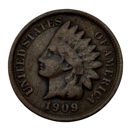 1909 Indian Head Cent, United States Coin