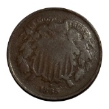 1865 United States 2-Cent Coin, Copper