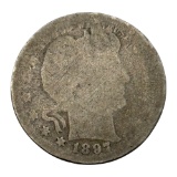 1897 Barber Quarter, 90% Silver