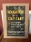 Houghton Sulky Co. No. 5 Colt Cart Vintage Advertisement Poster, Framed, some paper loss, 14