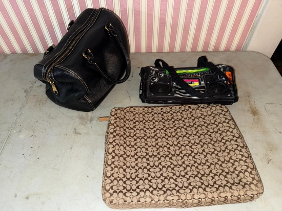Coach Laptop Case, Ralph Lauren Purse and misc