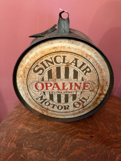 Opaline Sinclair Oil Can "rocker" style