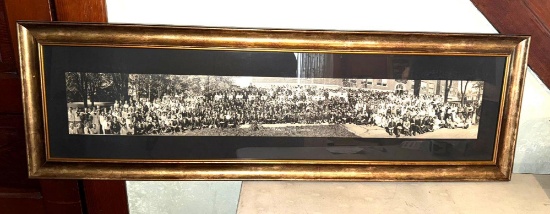 Marion High School 1919 Framed Panoramic Photograph, yard long