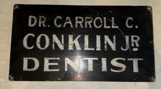 Dr. Carroll Conklin Dentist sign Back is DuPont Authorized Ceresan & Arasan Seed Disinfectant