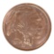 2015 Copper Round, Buffalo Nickel Replica, 1 AVDP oz