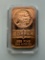 1 AVDP oz .999 Fine Copper Bullion Bar, Native American & Eagle Design