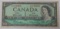 1954 Canada One Dollar Banknote