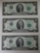 3- 1976 $2.00 Banknotes w/ sequential serial numbers, sells times the money