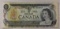 1973 Canada 1 Dollar Banknote, Queen Elizabeth II