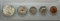 1965 US Coin Type set, 40% silver Half, in plastic holder