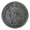 1943 Swiss 1 Franc Coin, Mint Mark B