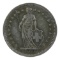 1958 Switzerland 2 Francs Coin - Helvetia Design