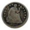 1857 United States Half Dime Coin - Seated Liberty Design, Silver
