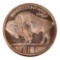 2013 1 ounce Commemorative Copper Coin, Buffalo & Native American Design