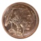 2015 Copper Round Coin, 1 AVDP OZ Fine Copper, Buffalo Design