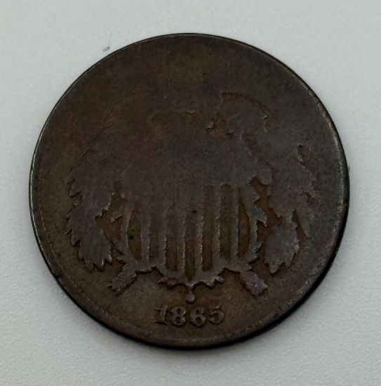 1865 United States Two-Cent Piece Coin