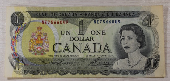 1973 Canada 1 Dollar Banknote, Queen Elizabeth II