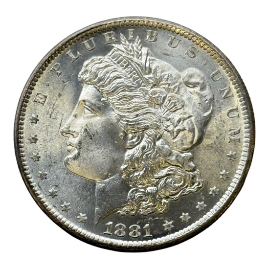 1881-S Morgan Silver Dollar, 90% Silver