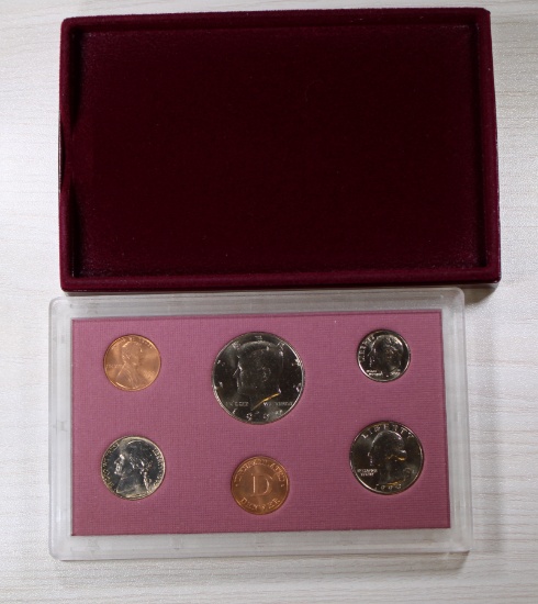 1990-D United States Mint Uncirculated Bank Set, Cent, Nickel, Dime, Quarter, Half Dollar