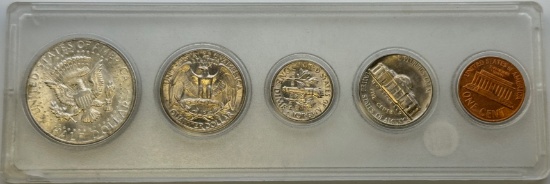 1968 US Coin Type set, 40% silver Half, in plastic holder
