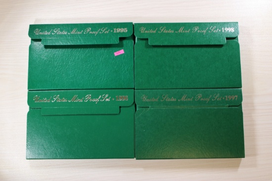 1995-1998 United States Mint Proof Sets with Original Packaging, sells times the money