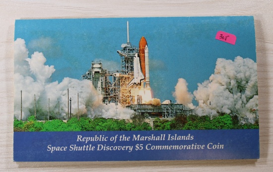 Republic of Marshall Islands Space Shuttle Discovery $5 Commemorative Coin