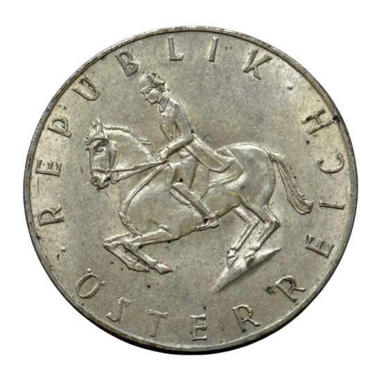 1961 Austria 5 Schilling Coin