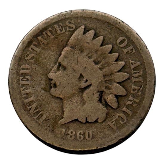 1860 U.S. Indian Head Cent, Copper-Nickel