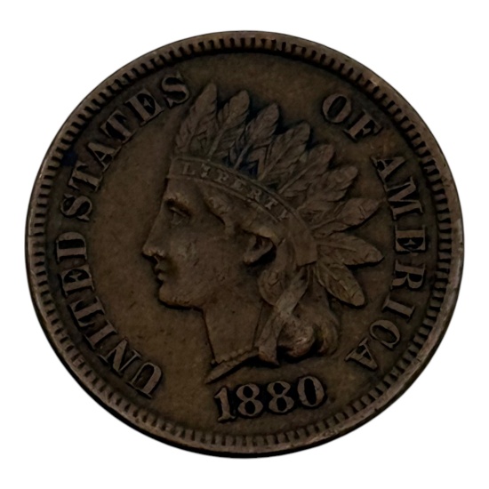 1880 Indian Head Cent, United States, FULL LIBERTY