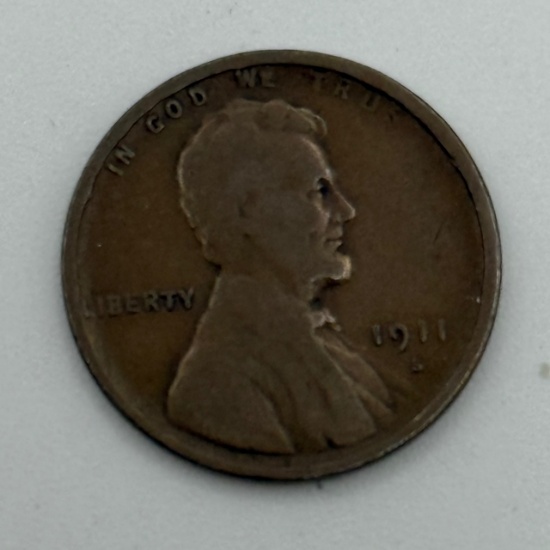 1911-S Lincoln Wheat Cent Coin