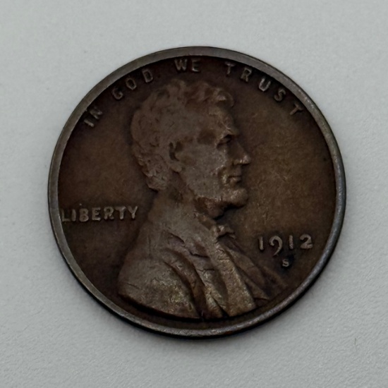 1912-S Lincoln Wheat Cent