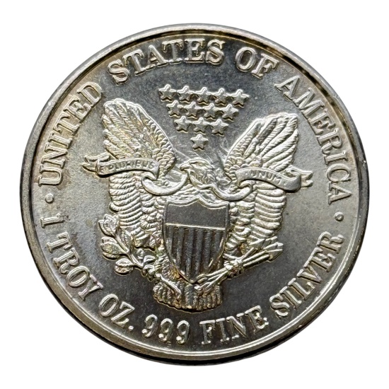 One Troy Ounce .999 Silver Round