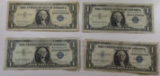 4- 1957A $1.00 Silver Certificates, sells times the money