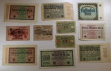 11 pcs- German Reichsbanknote Collection, 20000 to 50000 Mark, sells times the money