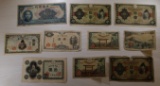 10 pcs- Japanese Banknotes, 5 Yen, 10 Sen, 50 Sen, and 1 Yen, sells times the money