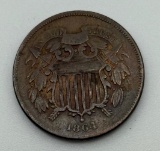 1864 Two-Cent Piece, United States Coin, Civil War Coin