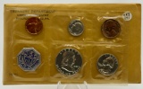 1962 U.S. Mint PROOF Coin Set, Philadelphia, Original Packaging, Franklin Half and more