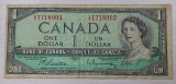 1954 Canada One Dollar Banknote