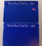 United States Mint Proof Coin Set 1971 & 1972, sells times the money